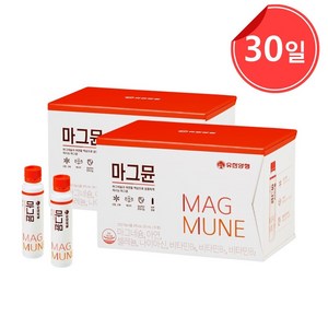 유한양행 마그뮨 마시는 액상 마그네슘 15개입+15개입 1개월분, 375ml, 30개