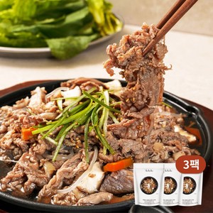 100% 한우 서울식 양념 소불고기 430g x 3팩, 3개