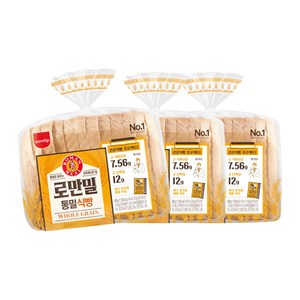 삼립 로만밀통밀식빵, 420g, 3개