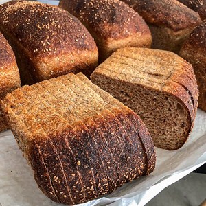 통밀식빵 100% 통밀빵 리앰브레드 젖산발효 무첨가제 비건빵 샌드위치빵, 3.사이즈업 (850g), 1개, 850g