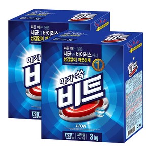 비트 분말 세탁세제 3kg x 2박스 일반 드럼 세탁기 코스트코, 2개