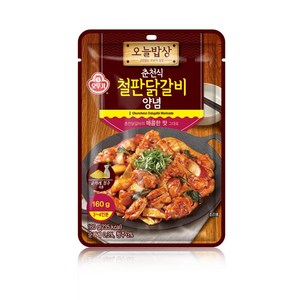 오뚜기 오늘밥상 춘천식 철판닭갈비 양념, 160g, 2개