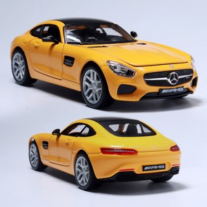 마이스토 1:27 메르세데스 벤츠모형 AMG GT 옐로우 다이캐스트 모형자동차 피규어 BENZ, 1개