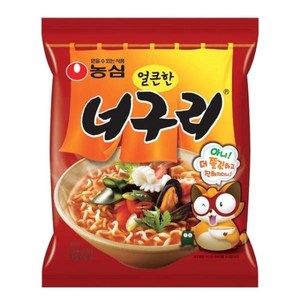 농심 얼큰한 너구리 120g, 40개