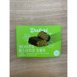 엄마사랑 두바이 라이크 카다이프 피스타치오 초콜릿 3p, 60g, 1개