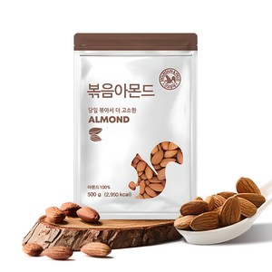 산과들에 24년산 햇 견과류 볶음아몬드, 500g, 3개