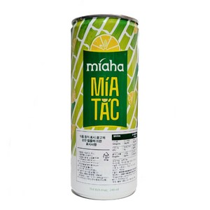 베트남 사탕수수 주스 깔라만시 첨가 혼합주스 NUOC MIA TAC, 1개, 240ml