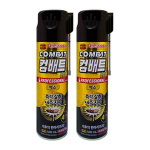 컴배트 프로페셔널 맥스 바퀴용 에어졸, 500ml, 2개