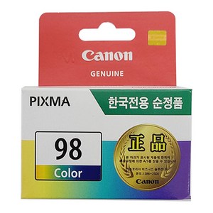 캐논 PG-88 CL-98 잉크 PIXMA E500 E510 E600 E610, 컬러3색, 1개