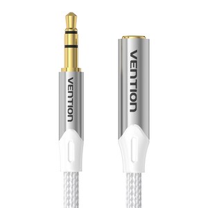 벤션 실버 프리미엄 스테레오 3.5mm AUX 연장케이블 BHEI, BHEIG-1.5m, 1개