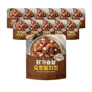 미트리 닭가슴살 오트밀치킨 간장치킨 150g, 12개