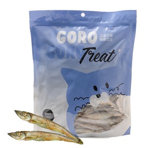 gorogoro 고로고로릿 대용량 동결건조 미니트릿 고양이 간식, 열빙어, 500g, 1개