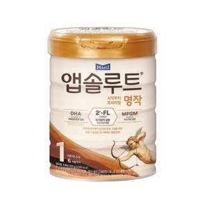 앱솔루트 명작 2FL 분유 1단계, 800g, 2개