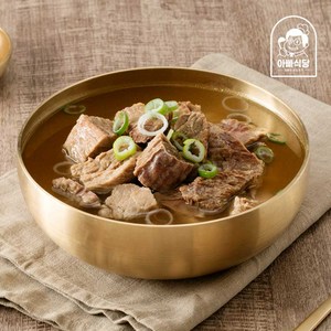 부드러운 소갈비 100% 아빠식당 뼈 없는 소갈비탕, 5개, 600g