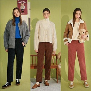 테디베어 24FW 여성 보아퍼 코듀로이팬츠 3종