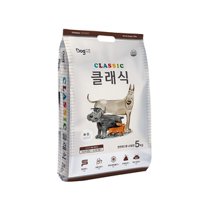 도그랑 전연령 강아지 클래식 건식사료, 닭, 5kg, 2개