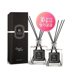 향기공감 프리미엄 홈 특대용량 디퓨저 선물세트, 2개, 1L, 양재동꽃시장