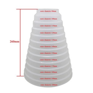 환기 시스템 용 abs 범용 감속기 직경 80mm 200mm 덕트 감속기 커넥터 공기 덕트 감속기 가변 크기, 1개