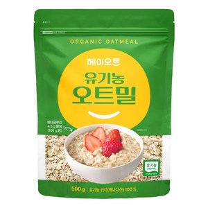 헤이오트 캐나다 유기농 오트밀 500g [원산지:캐나다], 1개