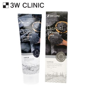 3W CLINIC 숯 클렌징 폼, 100ml, 1개