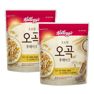 켈로그 오곡 푸레이크 시리얼, 1.2kg, 2개