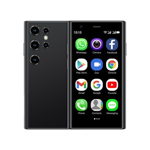 SOYES S23 Pro 3.0인치 소형 안드로이드 8.1 스마트폰 2GB RAM 16GB ROM 듀얼 SIM 대기 1000mAh 3G 네트워크 소형 휴대폰, 블랙