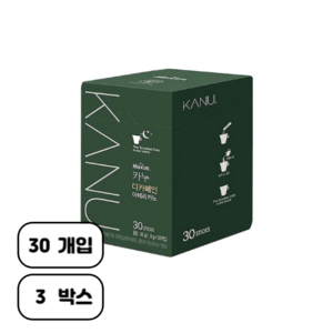 카누 디카페인 아메리카노 원두커피믹스, 1.6g, 30개입, 3개