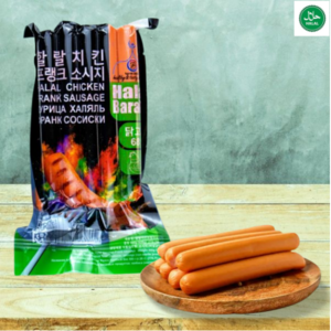 Halal Chicken Frank-style Sausages 할랄 치킨 프랑크 스타일 소시지, 500g, 2개