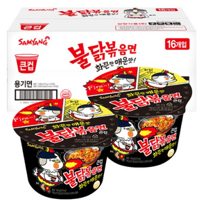 불닭볶음면 큰컵 105g, 32개