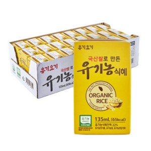 삼육두유 유기요기 국산쌀로 만든 유기농 식혜 삼육식품, 135ml, 24개