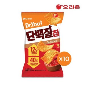 오리온 닥터유 단백질칩 칠리살사맛(60g) x 10개, 60g