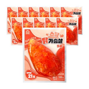 미트리 스팀 닭가슴살 칠리페퍼 100g, 12개