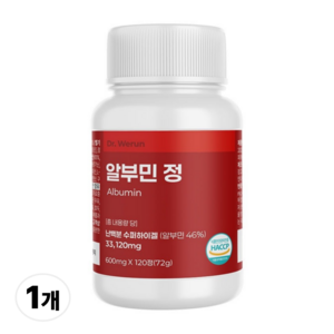 닥터위런 고함량 알부민 영양제 프리미엄 HACCP 식약처인증, 1개, 120정