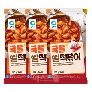 청정원 국물 쌀 떡볶이, 6개, 420g