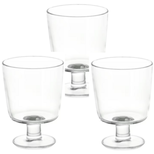 [IKEA]이케아365+고블렛 카페감성 유럽 프랑스 유리컵, 3개