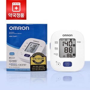 OMRON 오므론 HEM-7140T1 자동전자혈압계, 1세트, 수인 22-4115 호