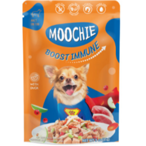 MOOCHIE 생후 2개월 이후 면역건강 습식사료, 닭+오리, 85g, 12개