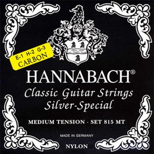 Hannabach - Silver Special Medium Tension Carbon Treble / 클래식기타 스트링 (815MTC), *, *