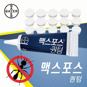 [바이엘] 맥스포스퀀텀12g+개미캡20개 바퀴벌레/개미, 1세트