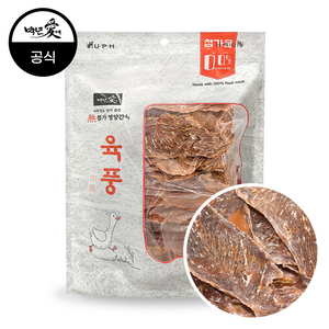 백년애 육풍 무첨가 강아지 간식 오리 빅 슬라이스 500g, 1개