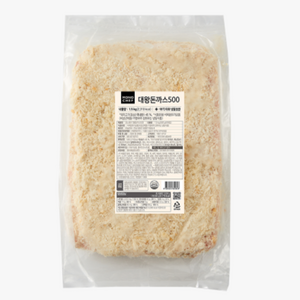 대왕돈까스 1.5kg(500g x 3ea) 간식 튀김 분식 일식 돈가스 술안주 마로푸드, 3개