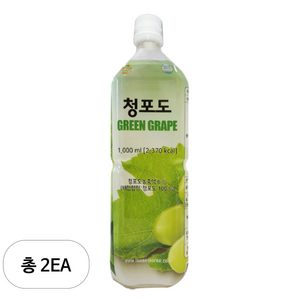 스위트코리아 청포도 액상 음료, 1L, 2개