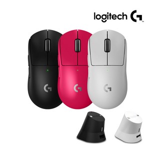 로지텍 코리아 (정품) 로지텍 G PRO X SUPERLIGHT2 슈퍼라이트2 지슈라2 무선 게이밍 마우스+ 이메이션 충전독 패키지, 블랙마우스+블랙충전독