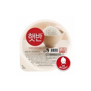 씨제이 햇반 백미밥, 210g, 20개