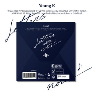 [CD] Young K (DAY6) - Letters with notes [Digipack Ver.] : *[종료] 초도한정 클리어 북마크 + 폴라로이드 포토카드 종료