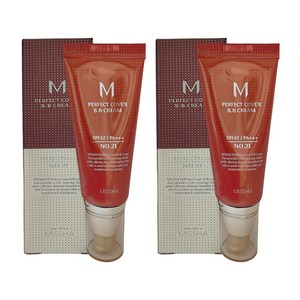 미샤 M 퍼펙트 커버 비비크림 50ml 23호 X 2개, 23호 자연스러운베이지