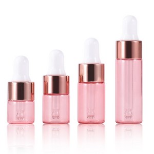 모든유통 로즈골드 미니 스포이드 향수 공병 아로마 유리 용기 1ml 2ml 3ml 5ml, 1개