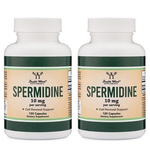[2개] 더블우드 스퍼미딘 스페르미딘 10mg 120캡슐 Spemidine 폴리아민, 120정, 2개