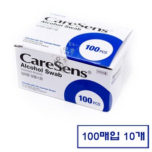 케어센스 알콜스왑, 100개입, 10개