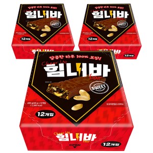 힘내바 초코 스니커즈, 480g, 3개